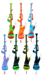 106039039 AK47 Silicone Water Pipes for Smoking Dry Herb Hookah Bong Oil Rigs wax dab rig5273500