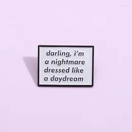 Brooches Music Song Lyrics Enamel Pins Decorative Lapel Pin Badge For Lover Fans Backpack Clothes Jewelry Gift