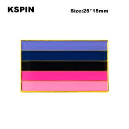 Omnisexual Pride Flag Badge Flag Brooch National Flag Lapel Pin International Travel Pins