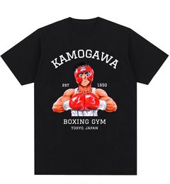 Luxury Designer Men's T-Shirts Anime Hajime No Ippo Kamogawa Boxing Gym T Shirt Men Women Makunouchi Takamura KGB Graphic T-Shirts Clothing Harajuku Streetwear