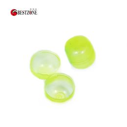 100Pcs/Lot 30*35MM Plastic Hinged Toy Capsules With Transparency Yellow Empty Container Surprise Ball Box For Vending Machine