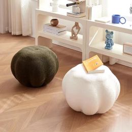 Household low stools, changing shoes, stools, pumpkins, small stools, sitting blocks, simple modern living room, sofa, footstool