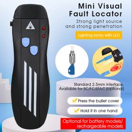 High Quality Rechargeable Laser Source Fiber Optic Cable Tester 5 15 20 30 50KM Lithium Battery Visual Fault Locator SC/FC/ST