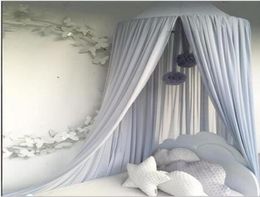 Mosquito net children039s room decoration chiffon light breathable solid Colour dream hanging mosquito net7069840