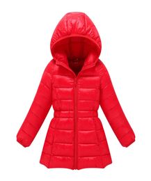 2018 top fashion boys winter jacket girls autumn parkas kids warm hooded down cotton coats outwear children soild padded overcoat4818319