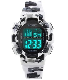 Men Women Sports Watches Fashion relogio masculino LED Digital Alarm Date Rubber Army Watch Waterproof Sport Wristwatch6450900