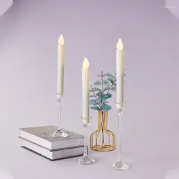 Candle Holders European Style Acrylic Simple Wedding Decoration Bar Party Living Room Decor Home Table Candlestick