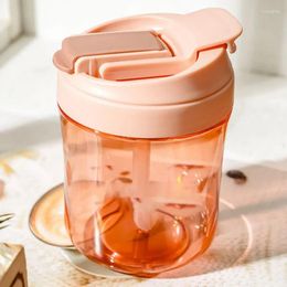 Cups Saucers Cute Girls Water Bottle With Stickers Straw Big Belly Cup Sports For Jug Children Female Kettle Waterbottle