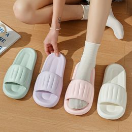 Slippers for women to wear outside in summer, 2024 new indoor, home, bathroom, shower, anti slip, household, fecal feeling, cool slippers for men