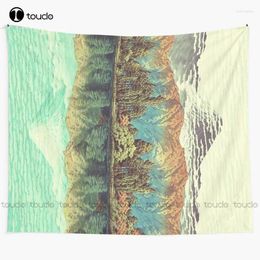 Tapestries The Unknown Hills In Kamakura Tapestry Unique Wall Hanging For Living Room Bedroom Dorm Home Decor