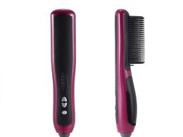 2018 Salon Hair Iron Hair Straightening Escova Alisadora electric hair straightener brush 1PCS ionic heat brush4896820