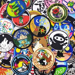 Ninja Astronaut Patch Embroidery Applique Ironing Sewing Supplies Decorative Badges For Clothing Accessories Wolf