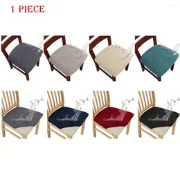 Chair Covers 1pc Waterproof Jacquard Dining Slipcover Removable Washable Elastic Leaves For Room El Banquets Home Decor