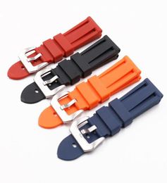 Applicable fat sea silicone soft strap men039s watch with pin buckle strap accessories waterproof watch with 22 24MM7823955