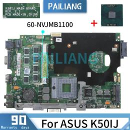 Motherboard PAILIANG Laptop motherboard For K40IJ K60IJ X5DIJ P81IJ P50IJ K40IN K50IN K40AB K50AB K50AF Mainboard REV 2.1 GL40 DDR2 tesed