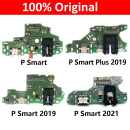 Original New For Huawei P Smart Plus 2018 2019 2021 USB Micro Charger Charging Port Dock Connector Microphone Board Flex Cable