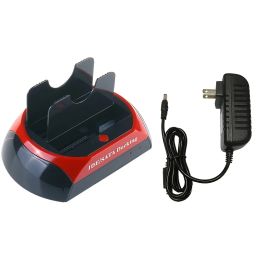 2.5 & 3.5 IDE/SATA Universal Hard Drive Dock - Dual-Disk, Dual-Use Serial & Parallel Ports for Maximum Mobility