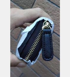 Paris Fashion Women card holder mini Coin storage bag VIP gift Caviar Zipper Pocket Wallet lady Small leather pouch7611956