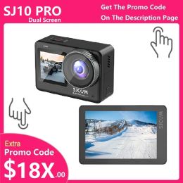 Cameras SJCAM SJ10 Pro Dual Screen Switching 4K/60FPS Action Camera H22 Chipset Extend Mic Live Streaming GYRO EIS WiFi Remote Sports DV