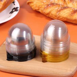 Baking Tools 10Pcs Clear Plastic Mini Cupcake Boxes Muffin Pod Dome Container Box For Wedding Birthday Dessert Decorations