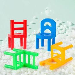 Children's Mini Folding Chair Balanced Desktop Fun Game Toys Balance Chairs Adult Kids Stacking Game Interactive Toy Gift