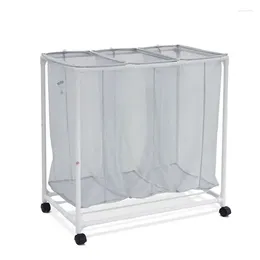 Laundry Bags Bag Mesh Rolling Sorter Cart Shoe Garment Clothes Storage Organiser Drying Rack Hamper Bathroom Organise