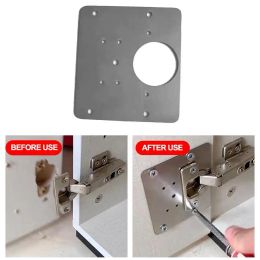 Hinged Steel Hinge Fixing Plate Anti-rust And Durable Hinge Repair Plate Furniture Door Panel Accessories