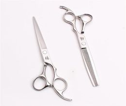 6 5 18 5cm 440C High Quality Sell Barbers039 Hairdressing Shears Cutting Thinning Scissors Professional Human Hair Sc290J273R6464994