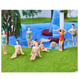 10/30/50Pcs Hand-made Mixed Color Pose Kids Toys DIY People Figures Scale Model Plastic People Character Model