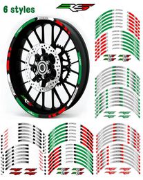 Creative fashion racing Tyre film trend decorative Colour letter motorcycle sticker inner edge reflective decal for APRILIA RS 1252371062