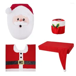 Toilet Seat Covers Christmas Santa Bathroom Cover Mat Paper Festive Decor