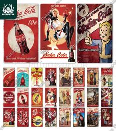 Metal Painting Nuka Cola Vintage Sign Tin Plaque Retro Metal Posters for Kitchen Bar Pub Club Man Cave Home Wall Decor3410245