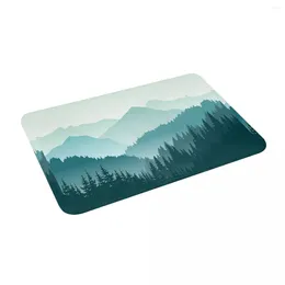 Carpets Green Mountain Landscape Non Slip Absorbent Memory Foam Bath Mat For Home Decor/Kitchen/Entry/Indoor/Outdoor/Living Room