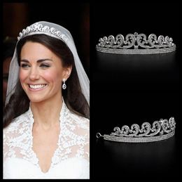 Kate William Royal Rhinestone Crystal Wedding Hair Crown Tiara Hair Jewellery Crown Wedding Crystal Accessories Head Bands5407378