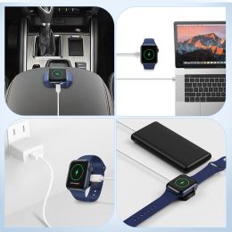 2 in 1 Magnetic Charger For Apple watch charger Dual Interface Type-C Aluminium Alloy Shell Over-Current Short Circuit Protection