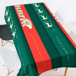 Table Cloth 2024 Christmas Tablecloths Kitchen Dining Room Wedding Decoration Family Party Picnic Mat Manteles