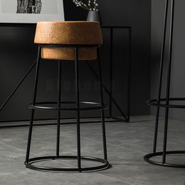 Nordic creative Bar Stools for Bar Table Furniture for Home Kitchen Chair High Stool Clothing Store Photo Stool Modern Chair Z