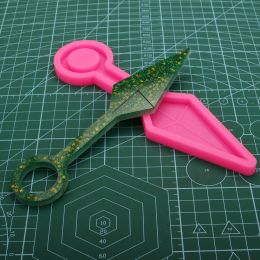 Shiny Resin kunai knife Earrings Mold, Self-defense Silicone Molds, DIY Resin Epoxy jewelries Mould, Polymer Clay DY0907