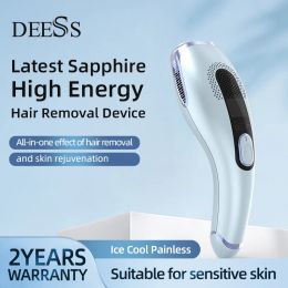 Epilators Deess 2022 New Gp592 Ipl Hair Removal Ice Cooling Laser Hair Removal 2 in 1 Device Unchangeable Lamps Unlimited Shots