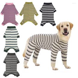 Dog Apparel Jumpsuit Full Cover Recovery Suit After Anti Shedding Bodysuit Pet Claming Pajamas For Small Medium Large Dogs