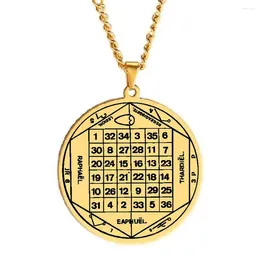 Pendant Necklaces HLSS389 The Pantacle Of Sun Mysterious Object Talisman Amulet Jewellery Laser Cut Stainless Steel Necklace