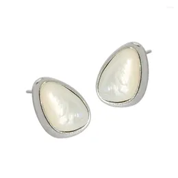 Stud Earrings MSE040 2024 Elegant Style 925 Sterling Silver Droplet-Shaped Moonstone Nice Design Earring Accessories Jewelry Supplies