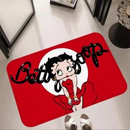 Bedside Carpet B-Bettys Boops Anime Doormat Soft Bath Mat Kitchen Hallway Floor Foot Rug Car Boot Rug Pet Mat Wedding Home Decor