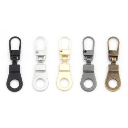 3/1Pcs Metal Zipper Slider Detachable Repair Kit Zippers Puller Head for Luggage Bag Coat DIY Sewing Zipper Pendant Pull Tab