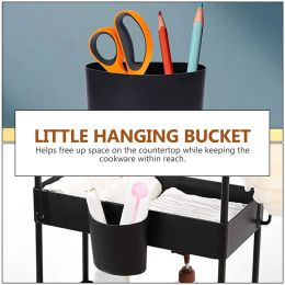 Home Trolley Kid Strollers 12x11.7cm Storage Box Dormitory Bedside Hanging Basket Kitchen Storage Shelf Desktop