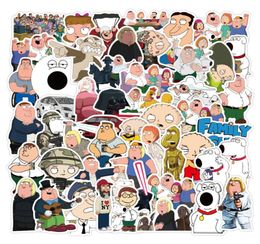 100PcsLot Funny Family TV Series Comedy Cartoon Peter Griffin Stickers graffiti Stickers for DIY Luggage Laptop Skateboard6677552