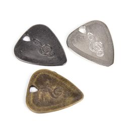 2024 Metal Acoustic Electric Guitar Bass Rock Pick Durable Stainless Steel Thin Mediator Guitarra