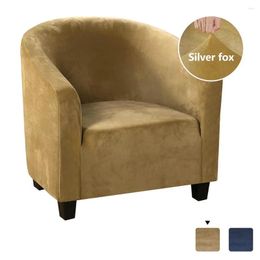 Chair Covers Armchair Sofa Cover Solid High-elasticity Stretch 1 Seat Velvet Couch Single-seat Slipcovers Furniture