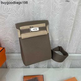 Crossbody Bag Designer Bags Hac a Dos Customised Family Pure Handmade Wax Thread Sewing German Togo Elephant Grey Silver Buckle Have Lo