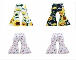 Baby Girl Flared Trousers Kids Printed Pants Child Fashion Bell-bottoms Spring Autumn Casual Trousers Boutique Clothing BYP5351447717